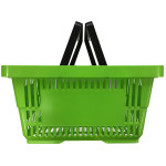 Купівельні кошики для супермаркету PLAST 22 Green grass Купівельні кошики для супермаркету PLAST 22 Green grass